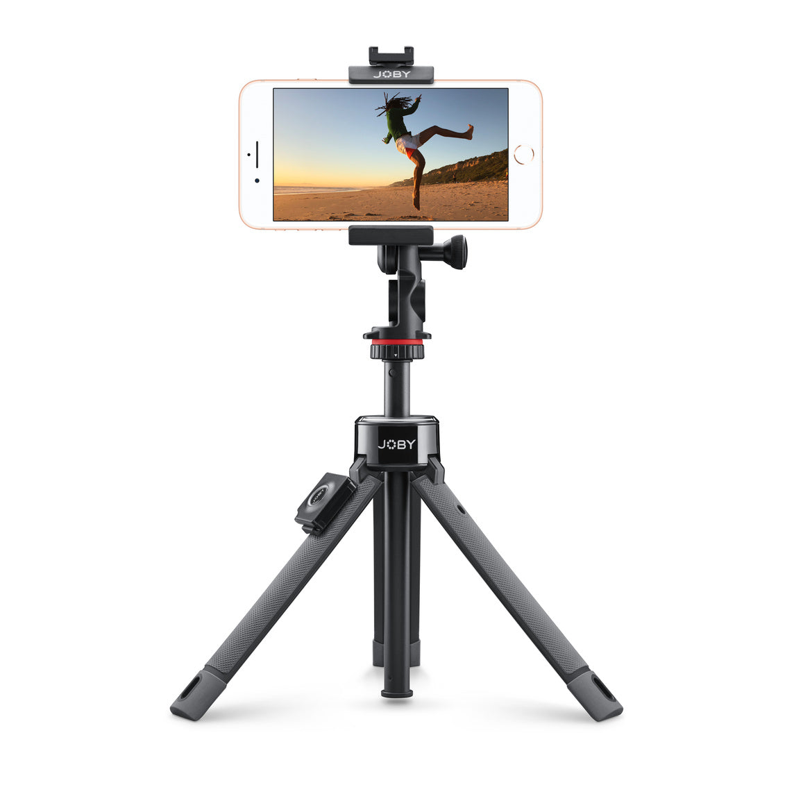 Joby GripTight Pro TelePod JB01534-BWW, Tripod for Smartphones/Action Camera/Camera, Bluetooth Remote, Monopod, Selfie Stick, Vlogging Tripod with Ballhead/Clamp, 1kg Load, 1/4” attach, 360°