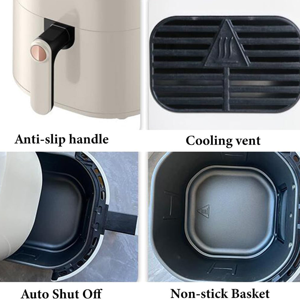 Air Fryer Multifunctional Oil Free 7.5 Liter Non Stick 1400 Watt (Black)