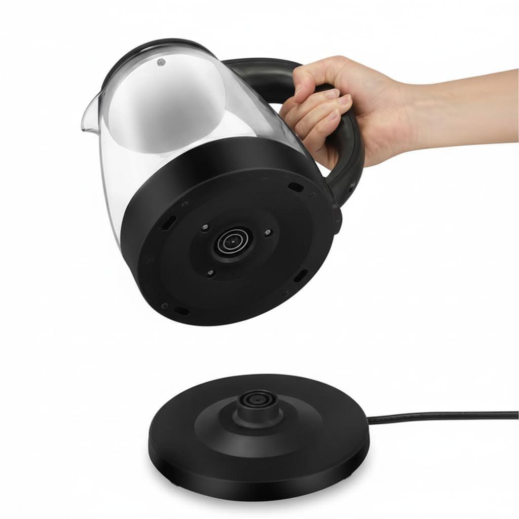 Fast Glass Electric Kettle with Auto Shut-Off 360ยฐ Rotating Base 2L 1500w