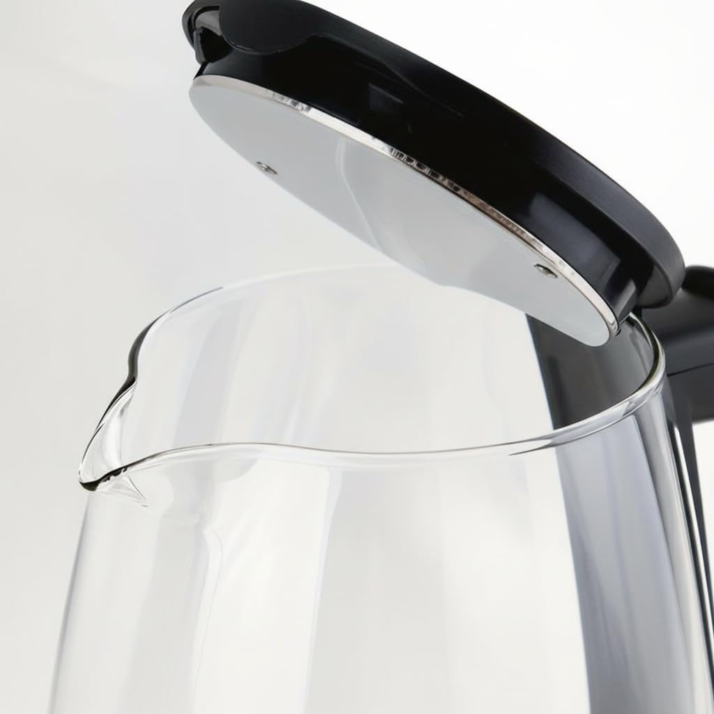 Fast Glass Electric Kettle with Auto Shut-Off 360ยฐ Rotating Base 2L 1500w