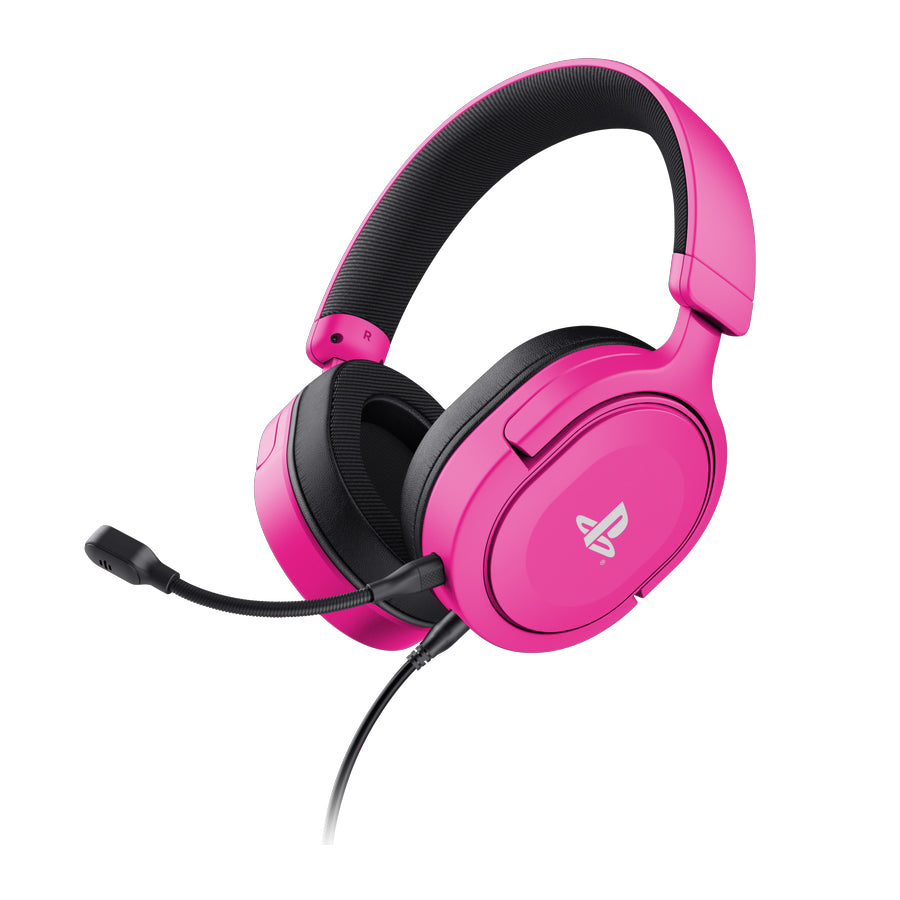 GXTrust Forta Durable PS5 Gaming Headset, Officially Licensed for Playstation 5, PS4 Gamer Headset, Adjustable Headband, 1.2 m Cable, Over Ear Gaming Headset with Detachable Microphone