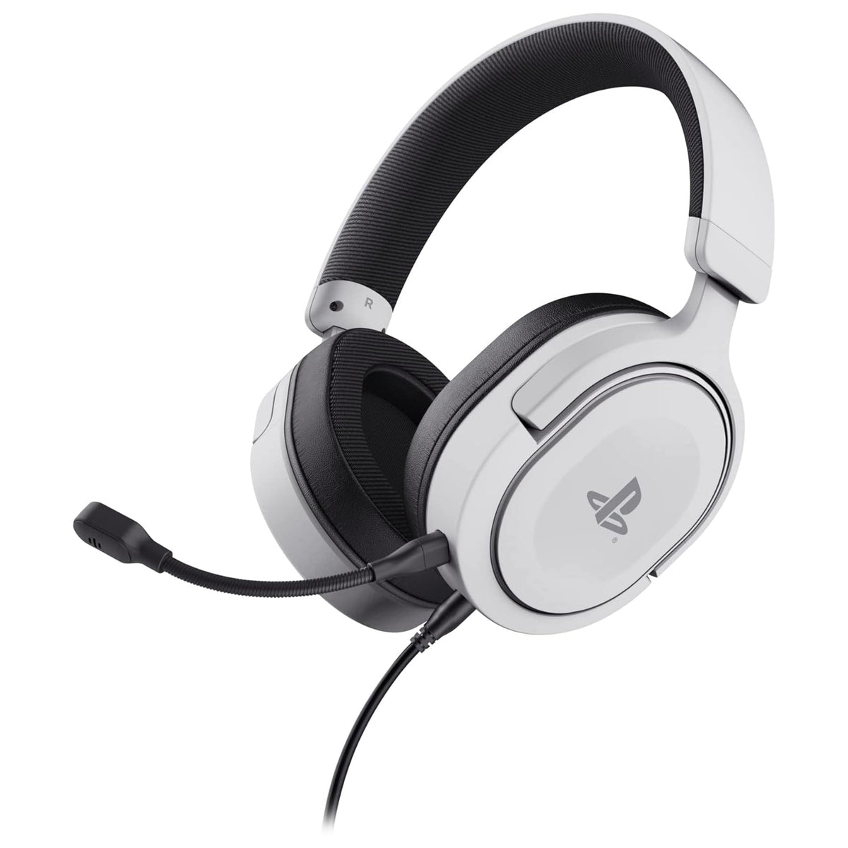 GXTrust Forta Durable PS5 Gaming Headset, Officially Licensed for Playstation 5, PS4 Gamer Headset, Adjustable Headband, 1.2 m Cable, Over Ear Gaming Headset with Detachable Microphone