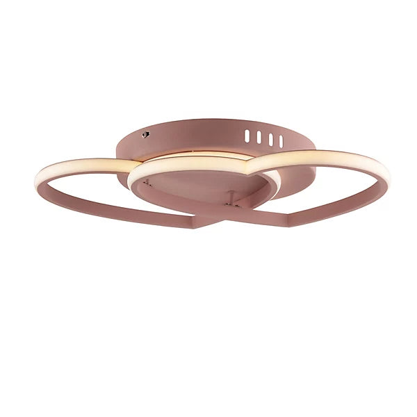 Harbour Studio Kids Heart LED Pendant Ceiling Light Matte Pale Pink