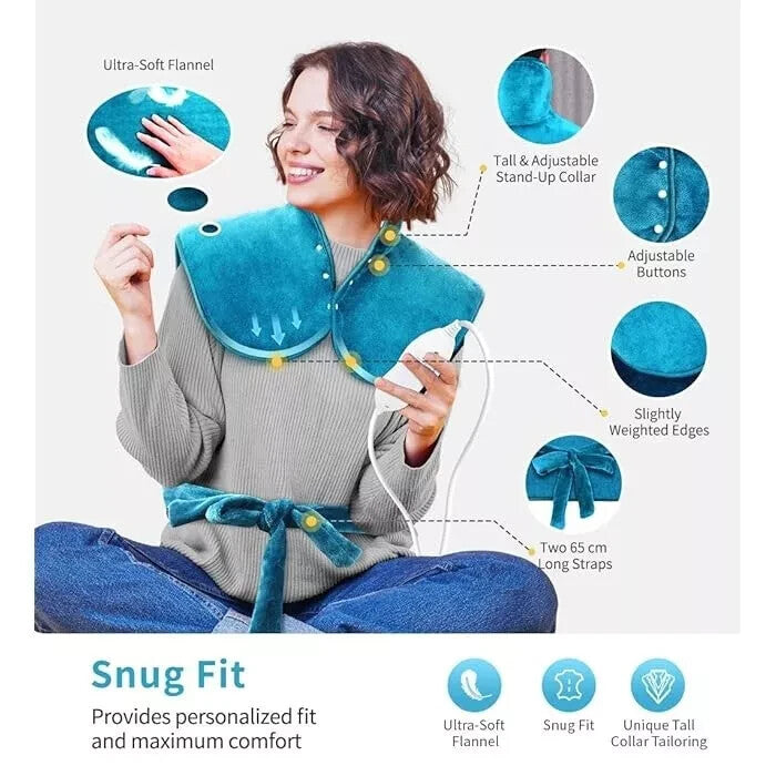 Hosome Electric Heating Pad for Neck Shoulder Back Warmer Pain Muscle Relief