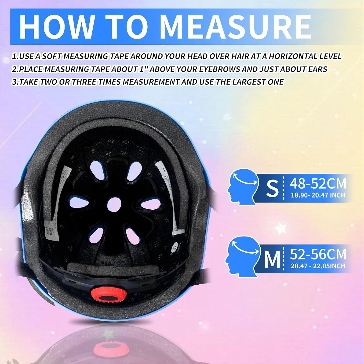 Nattork Kids Helmet Protective Gear, Removable Liner for Multi-Sports Skateboard, Skates, Bike, Scooter Age 4-12 Kids Youth Adults