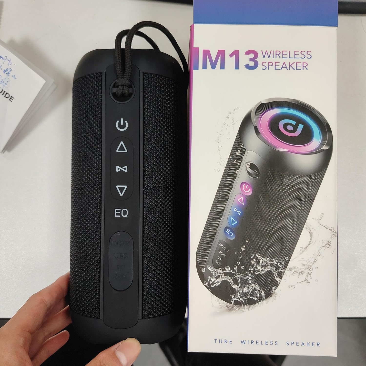 Taopodo Portable Bluetooth Speaker with 30W Stereo Sound, 3 EQ Mode & 3 RGB lights, IPX7 Waterproof, 30H Playtime, TWS Wireless Pairing, Outdoor Speaker for Home, Outdoors and Hiking