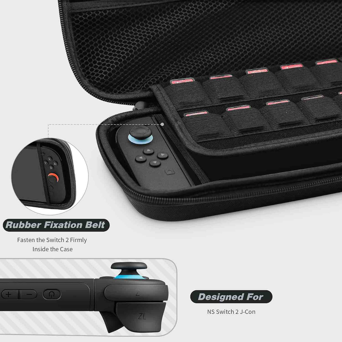 RHOTALL Protective Hard Shell Portable Carrying Case for Nintendo Switch 2