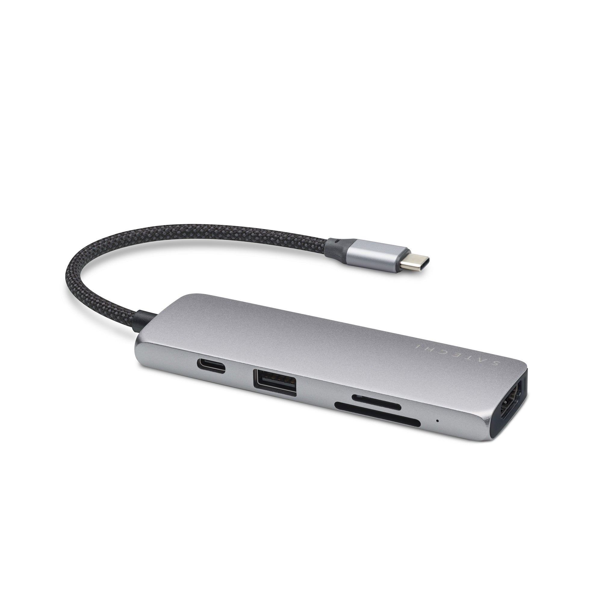 Satechi USB-C Multiport Pro V2 Adapter with Multiple Connectivity and 4K HDMI - Space Gray