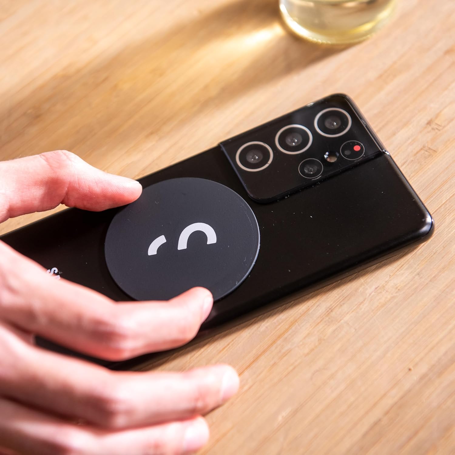 ShiftCam SnapPod - Video Selfie Stick and Tripod - Magnetic Mount Snaps on to Any Phone - Tiltable Design | Abyss Blue