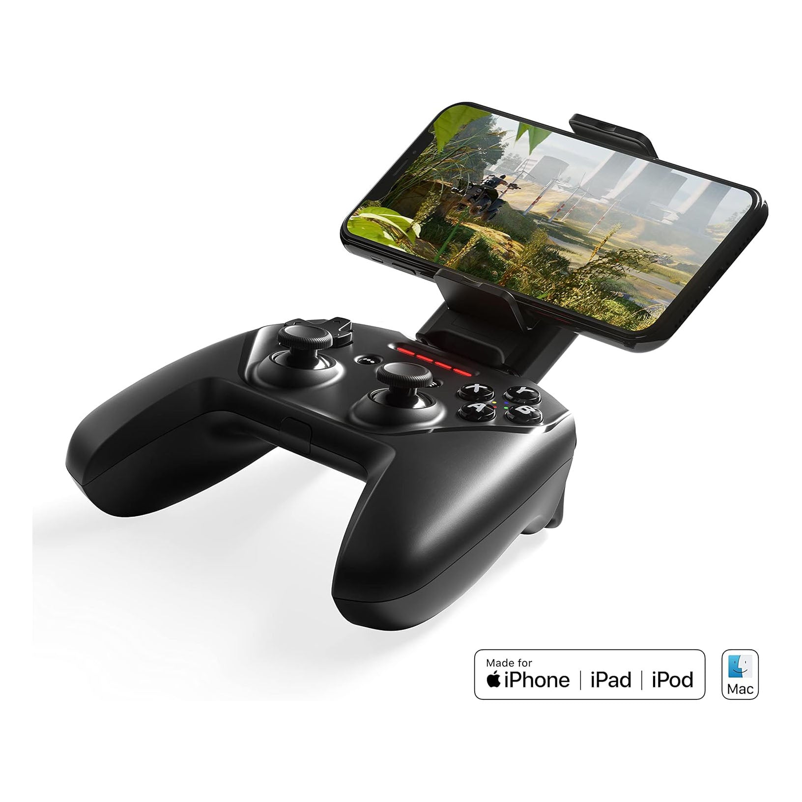 SteelSeries Nimbus+ Bluetooth Mobile Gaming Controller with iP Mount, 50+ Hour Battery Life