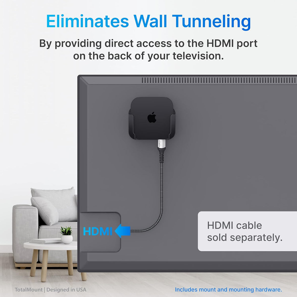 TotalMount Pro Apple TV Installation System for Wall-Mounted Televisions