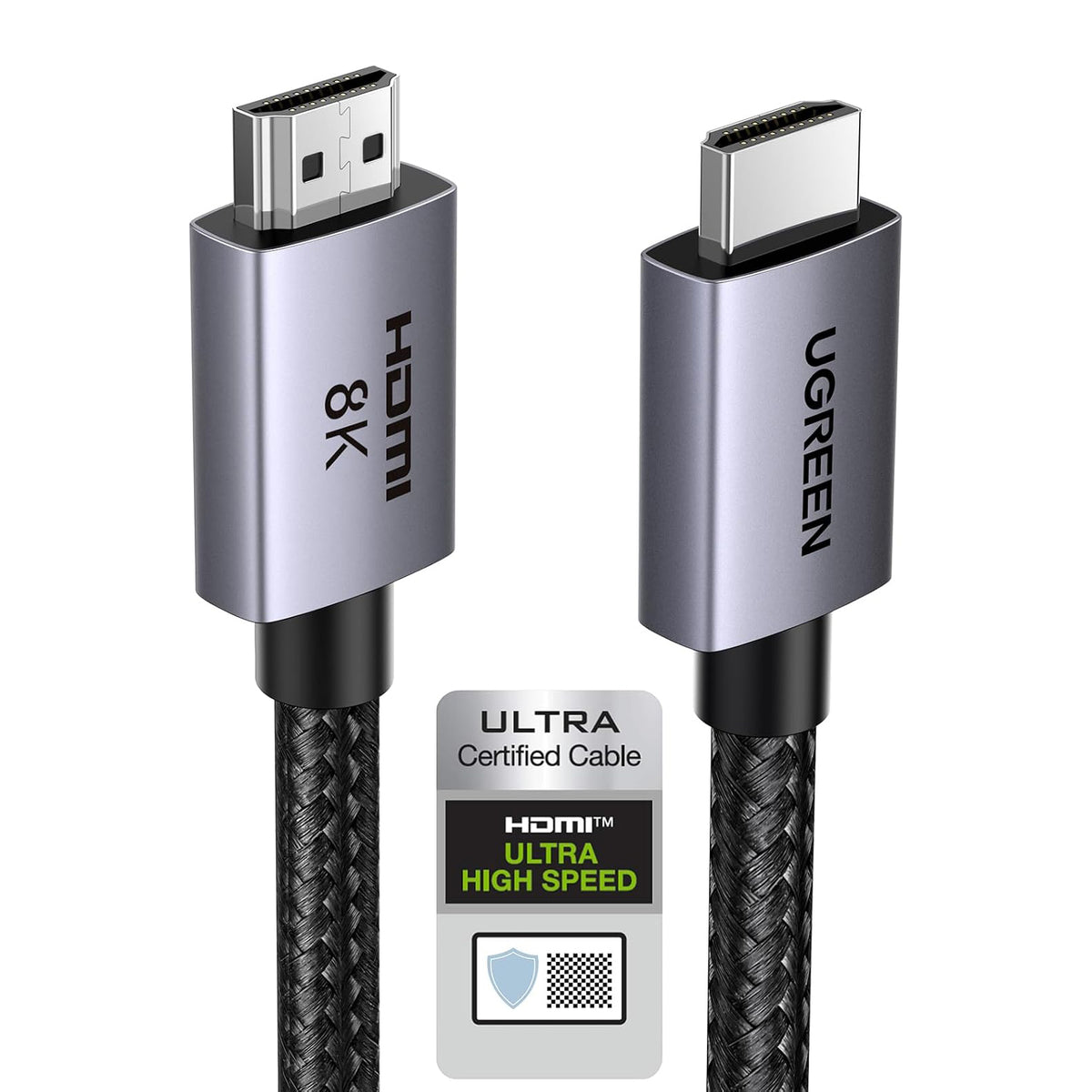 UGREEN 8K HDMI 2.1 Cable 48Gbps (3.3ft/1m), Certified Ultra High Speed HDMI Cord
