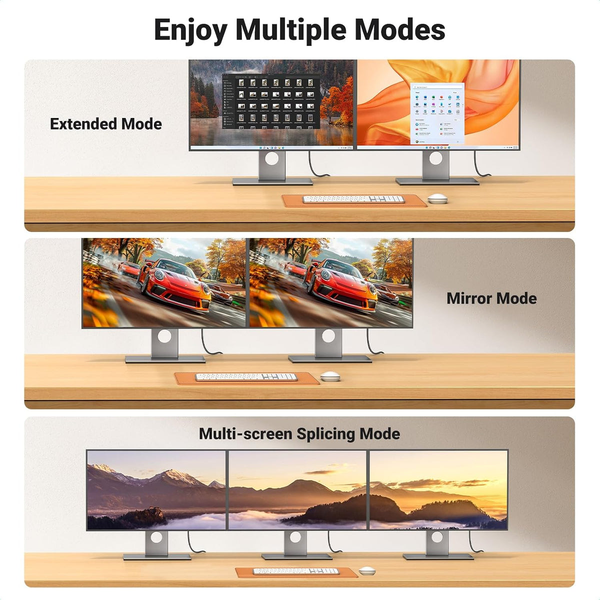 UGREEN DisplayPort to HDMI Cable, HDR Active 4K@30Hz, 2K@60Hz, 1080P@240Hz DP 1.2 Cord Aluminum Braided Uni-Directional Converter Compatible with Monitor, Projector, Dell, HP (6.6ft/2M)