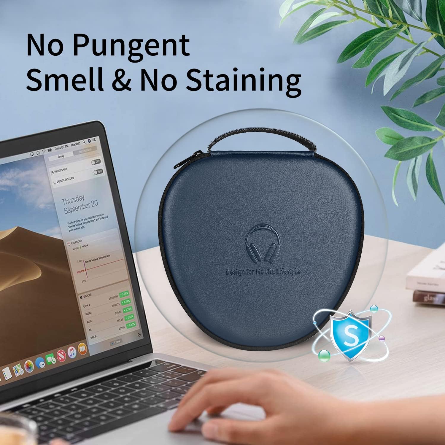 WIWU Ultra Thin Smart Travel Carrying Case For Airpods Max