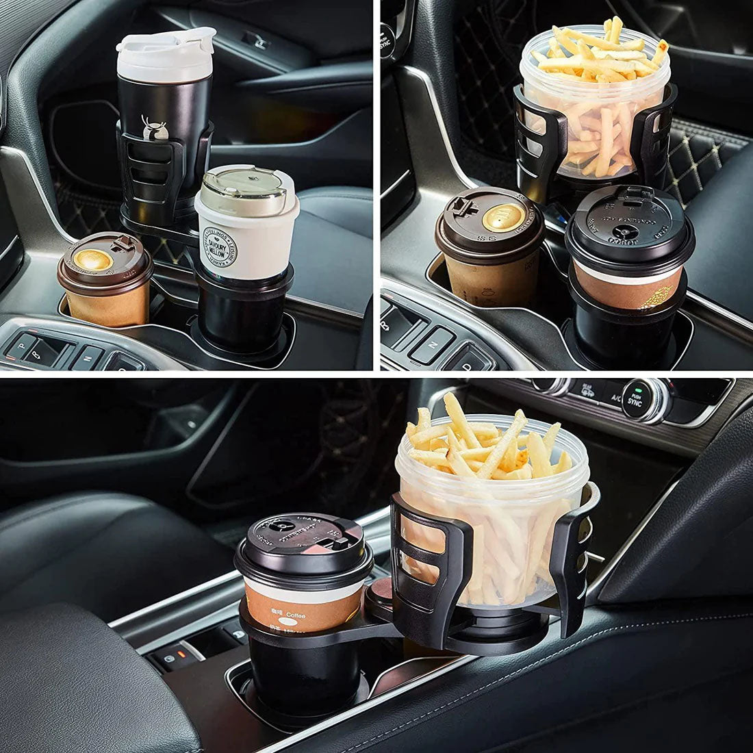 2 in 1 Multifunctional Car Cup Holder Expander, Upgraded Cup Adapter for Car