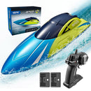 4DRC RC Boat,S4 Remote Control Boat for Kids Adults,2 Modular Batteries,20+ MPH 2.4GHz High Speed Racing Boats for Pools and Lakes