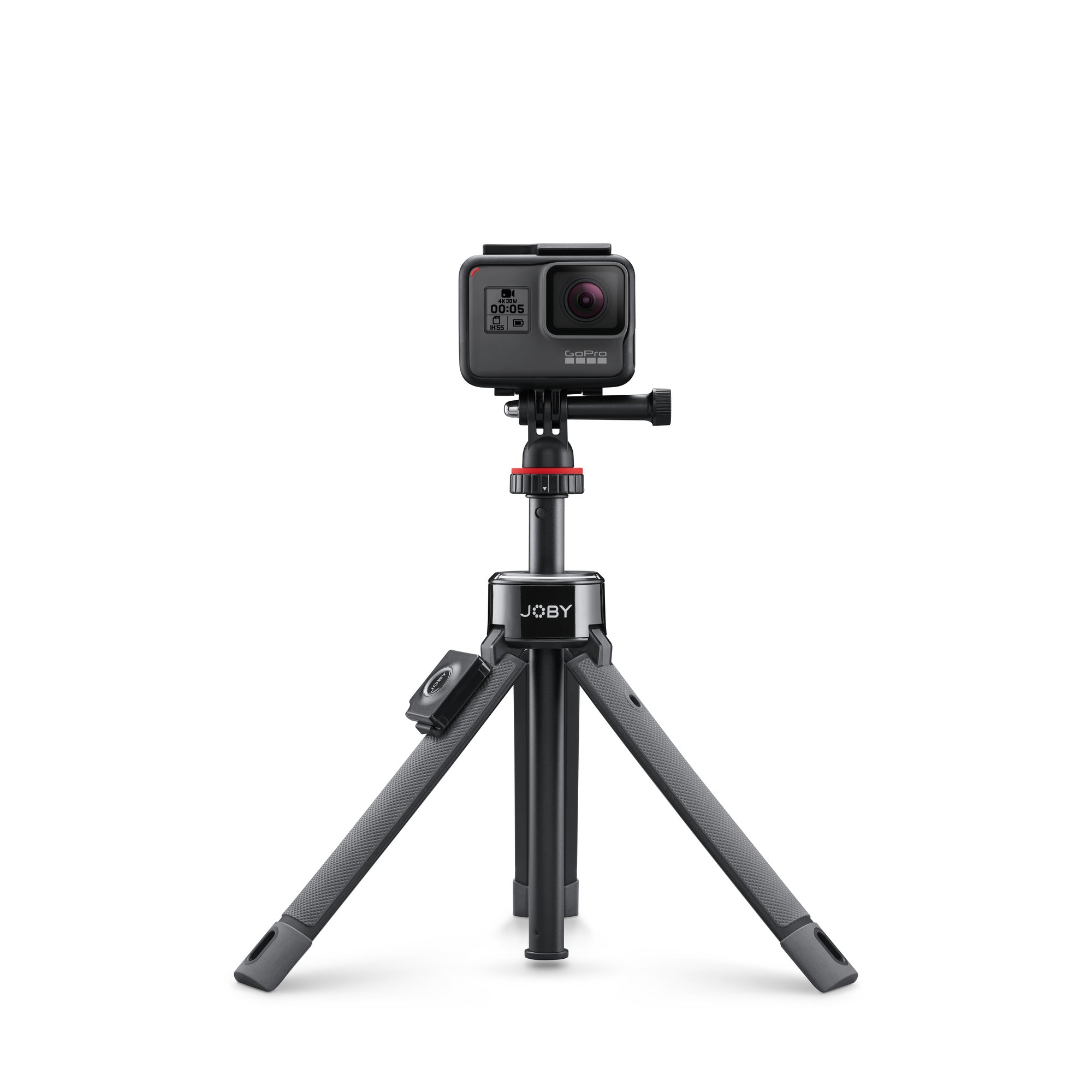 Joby GripTight Pro TelePod JB01534-BWW, Tripod for Smartphones/Action Camera/Camera, Bluetooth Remote, Monopod, Selfie Stick, Vlogging Tripod with Ballhead/Clamp, 1kg Load, 1/4” attach, 360°