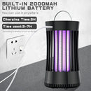AICase Portable USB Electronic Rechargeable Mosquito Killer Lamp/Bug Zapper for Summer Trip,Outdoor Camping, Patio, Home and Garden, Trap Indoor, Moth Trap/Bug Killer/Mosquito Killer Light(Black)