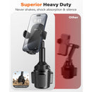 APPS2Car Universal Car Cup Phone Holder | Quick Extension Long Arm | 360° Swivel | Adjustable for All Smartphones | Stable & No Shake Design