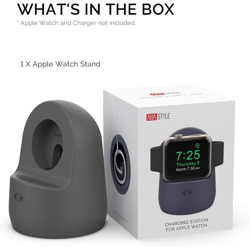 Ahastyle Apple Watch Stand Silicone Charging Dock Holder