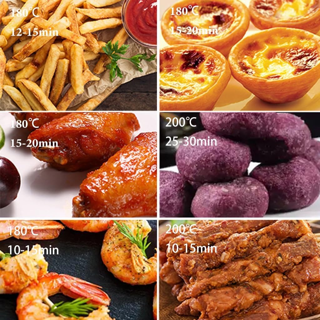Air Fryer Multifunctional Oil Free 7.5 Liter Non Stick 1400 Watt (Black)