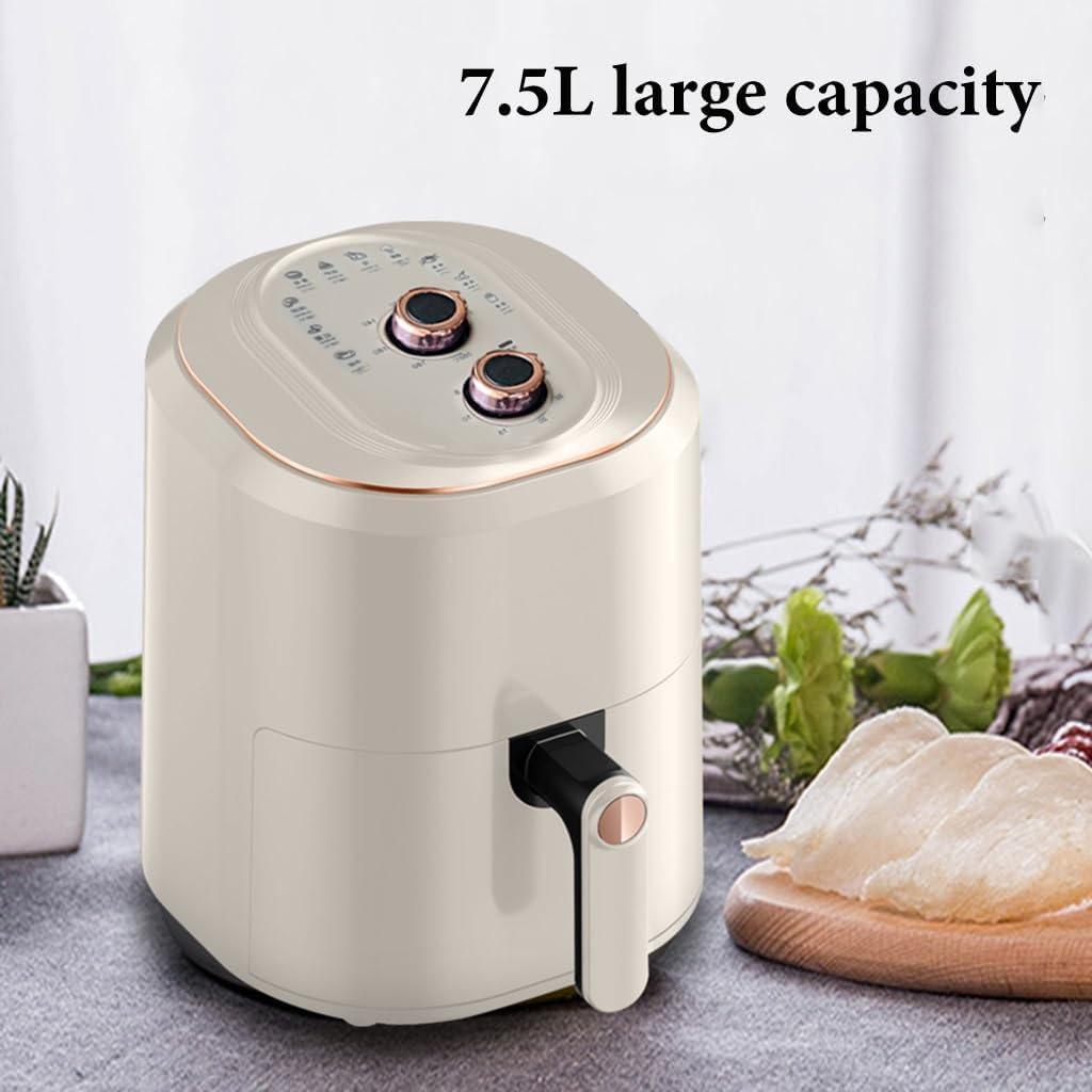 Air Fryer Multifunctional Oil Free 7.5 Liter Non Stick 1400 Watt (Black)