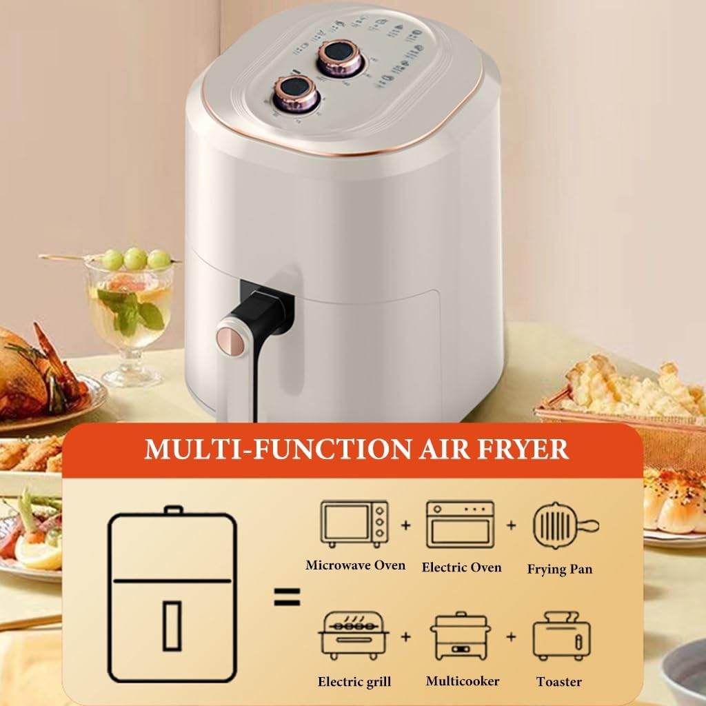 Air Fryer Multifunctional Oil Free 7.5 Liter Non Stick 1400 Watt (Black)
