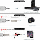 Alvoxcon Wireless Microphone System, UHF Dynamic Handheld mic compatible for Computer, Karaoke,On Stage,Live Events(1/4 inch plug mini receiver)
