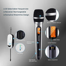 Alvoxcon Wireless Microphone System, UHF Dynamic Handheld mic compatible for Computer, Karaoke,On Stage,Live Events(1/4 inch plug mini receiver)