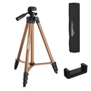 Amazon Basics Lightweight 41-134cm Tripod with Mobile Holder & Carry Bag | for All Camera/Go pro/Smartphones| Brown