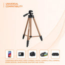 Amazon Basics Lightweight 41-134cm Tripod with Mobile Holder & Carry Bag | for All Camera/Go pro/Smartphones| Brown