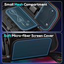 Auarte [Charge inside Carrying Case for Switch 2/OLED/Switch 1-Carbon Black