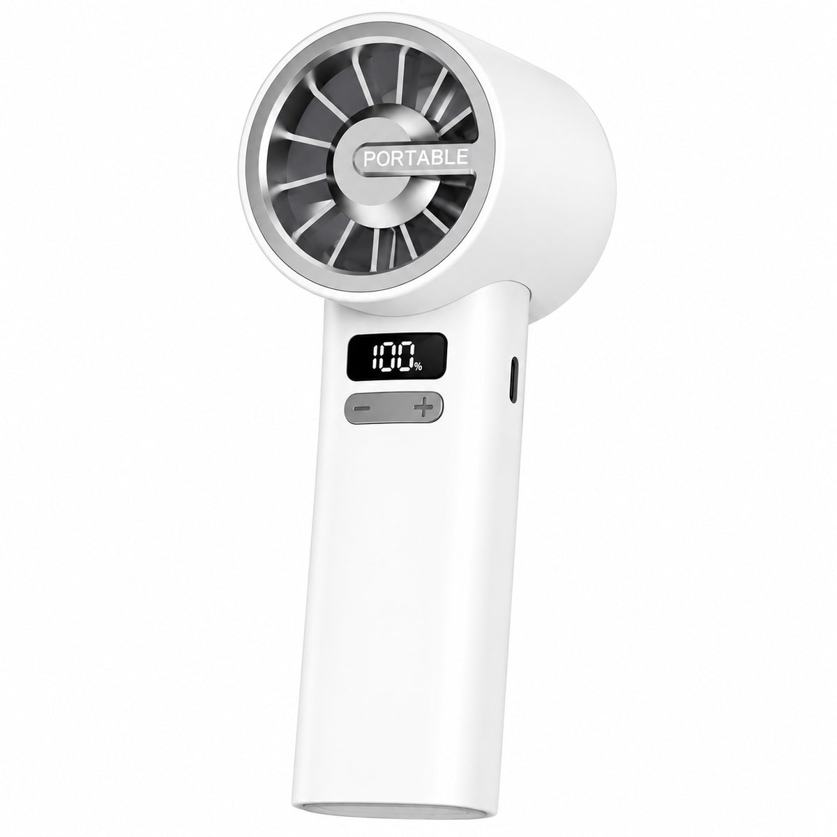 BOLUNDI Mini Air Conditioner Fan Rechargeable Portable Cooling Fan, USB High Speed Handheld Fan, 100 Speed Display, Portable AC Cooler Fan for Room Office Travel Outdoor LK-88
