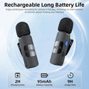 BOYA BY-V1 Wireless Microphone | 328ft Range | 9H Battery Life | Noise Reduction | Clip-On Mini Lavalier Mic with Certified Connector for Video Recording & Live Streaming