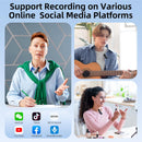 BOYA BY-V1 Wireless Microphone | 328ft Range | 9H Battery Life | Noise Reduction | Clip-On Mini Lavalier Mic with Certified Connector for Video Recording & Live Streaming