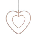 B&Q Love Heart LED Pendant Ceiling Light  Matt Pink