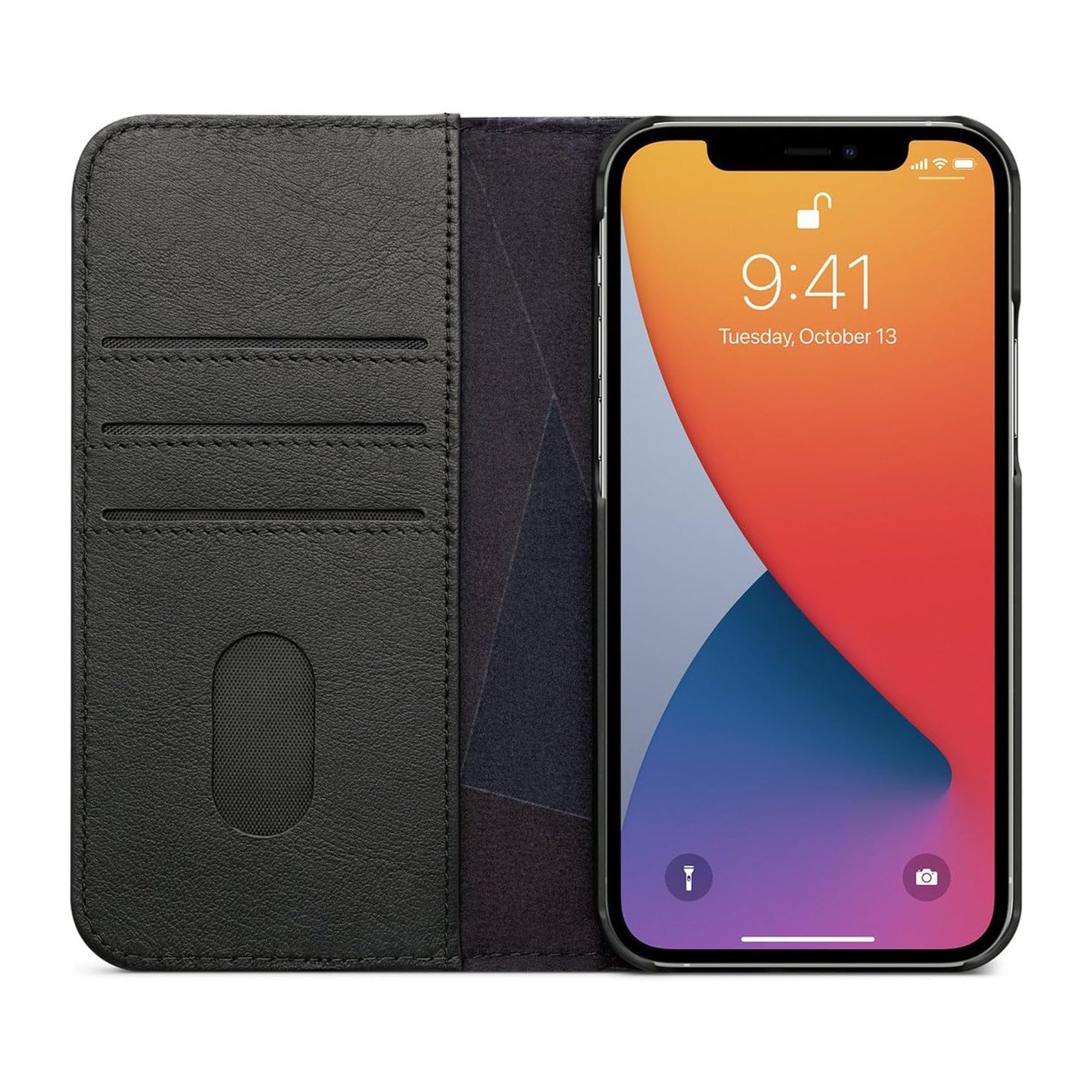 DECODED iP 13 Mini Wallet Phone Case with Card Holder - Flip Cover European Leather