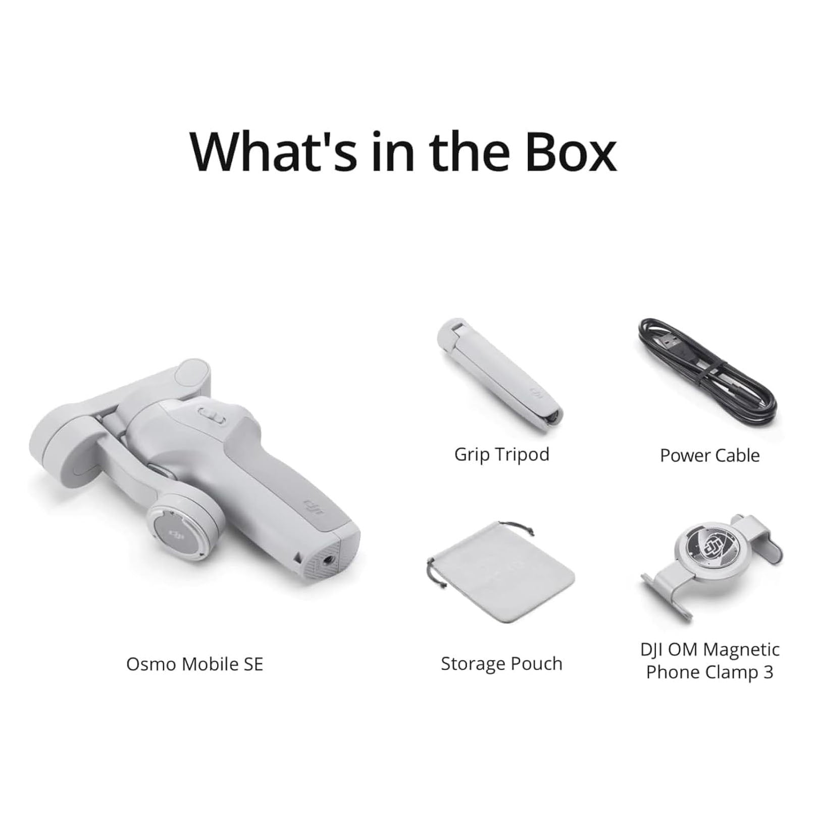 DJI Osmo Mobile SE, 3-Axis Phone Gimbal for Phone, Built-in Tripod, Selfie Stick, Gimbal Stabilizer for Smartphones, Active Track 6.0, Vlogging Stabilizer for Youtube, TikTok, Travel