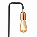Detroit Style Matt Black Copper Table Lamp