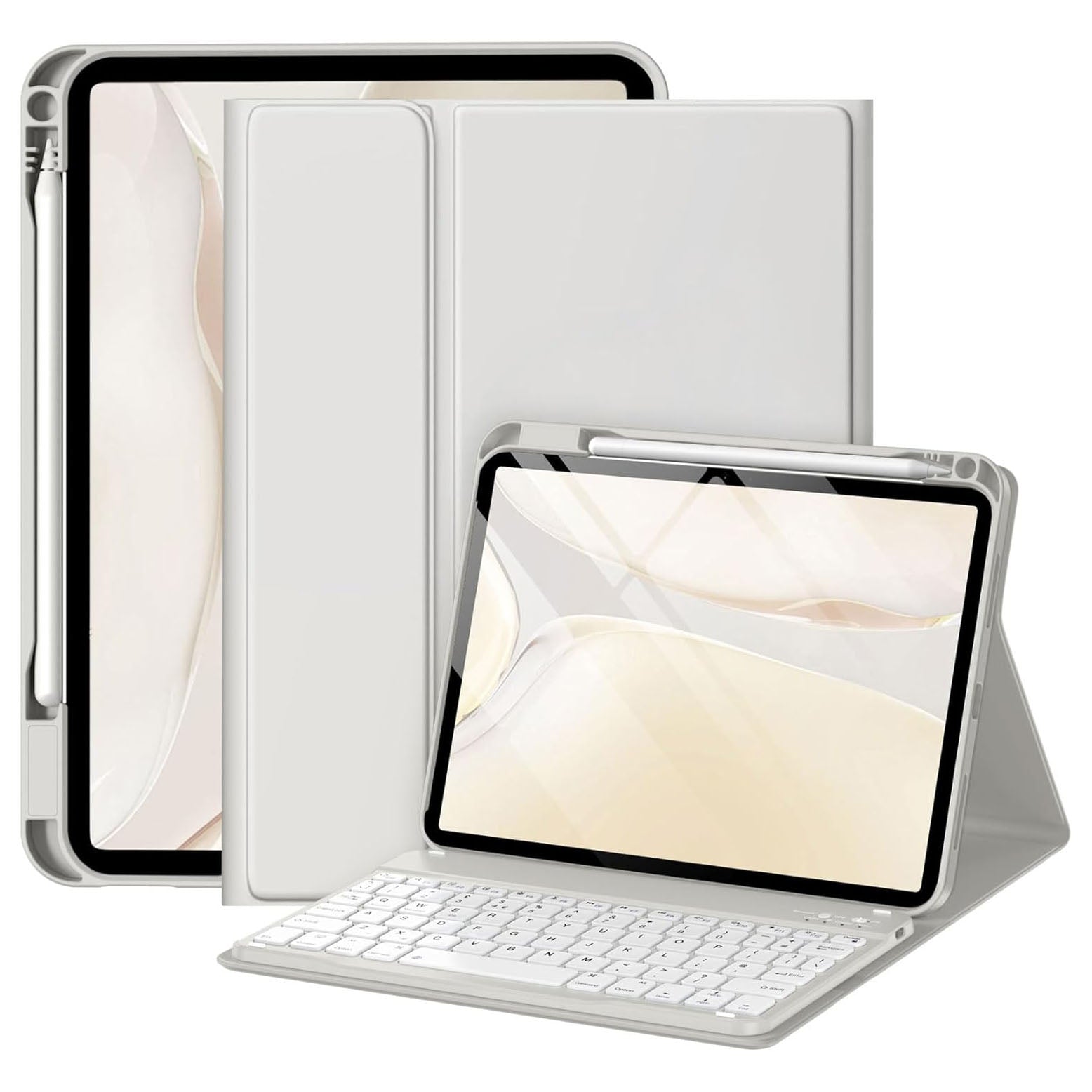 Drivego Detachable Bluetooth Keyboard Cover for iPad A16 11th/10th Genration (2025/2022 11/10.9 Inch)