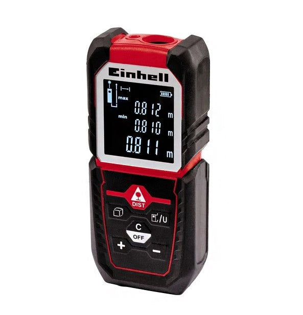 Einhell TC-LD 25 Digital Distance Laser Measure Meter | Tool For Measurement Of Lengths (50m), Areas and Volumes