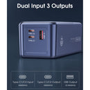 EnergyQC Fast Charging Power Bank,24000mah 65W Digital Display Portable Battery Charger, USB C,Laptop Powerbank with 3 Ports,Charging bank Power Pack for ip, Samsung, Dell, Tablets, Mobile Phone