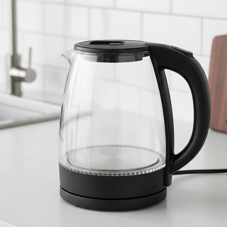 Fast Glass Electric Kettle with Auto Shut-Off 360° Rotating Base 2L 1500w