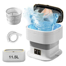 Frontage Smart Portable Mini Washing Machine, 11.5L Top Load, Silver, Efficient, For Travel, Camping, Apartments