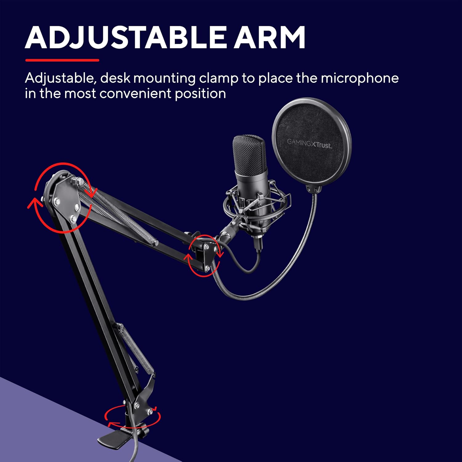 GXTrust Emita Plus Studio microphone Black