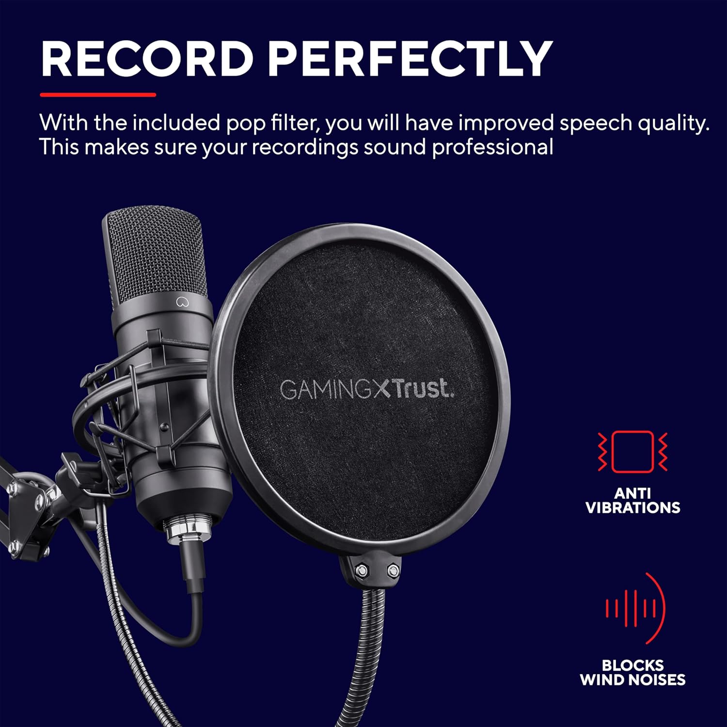 GXTrust Emita Plus Studio microphone Black