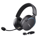 GXTrust Fayzo Wireless Bluetooth Gaming Headset + 2.4 GHz, 7.1 Surround Sound, 22 Hour Battery, 50 mm Drivers, Noise Cancelling Microphone, RGB Over-Ear PC PS5 PS4 Switch
