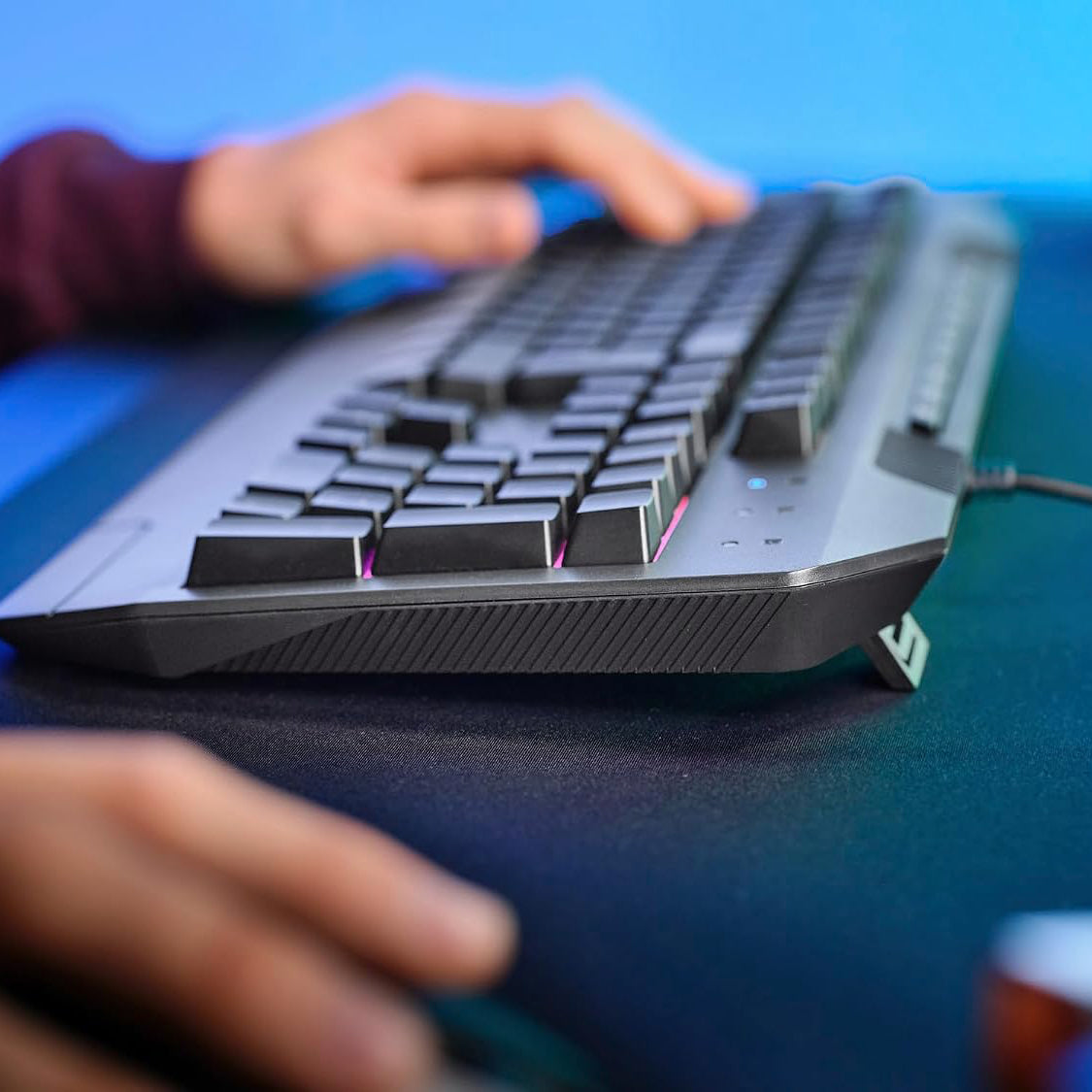 GXTrust 836 Evocx Gaming Keyboard UK Layout, Membrane Keys, 78% Recycled Plastics, RGB LED Illumination, 12 Media Keys, Anti-Ghosting, Spill Resistant Wired USB Keyboard PC Laptop - Black