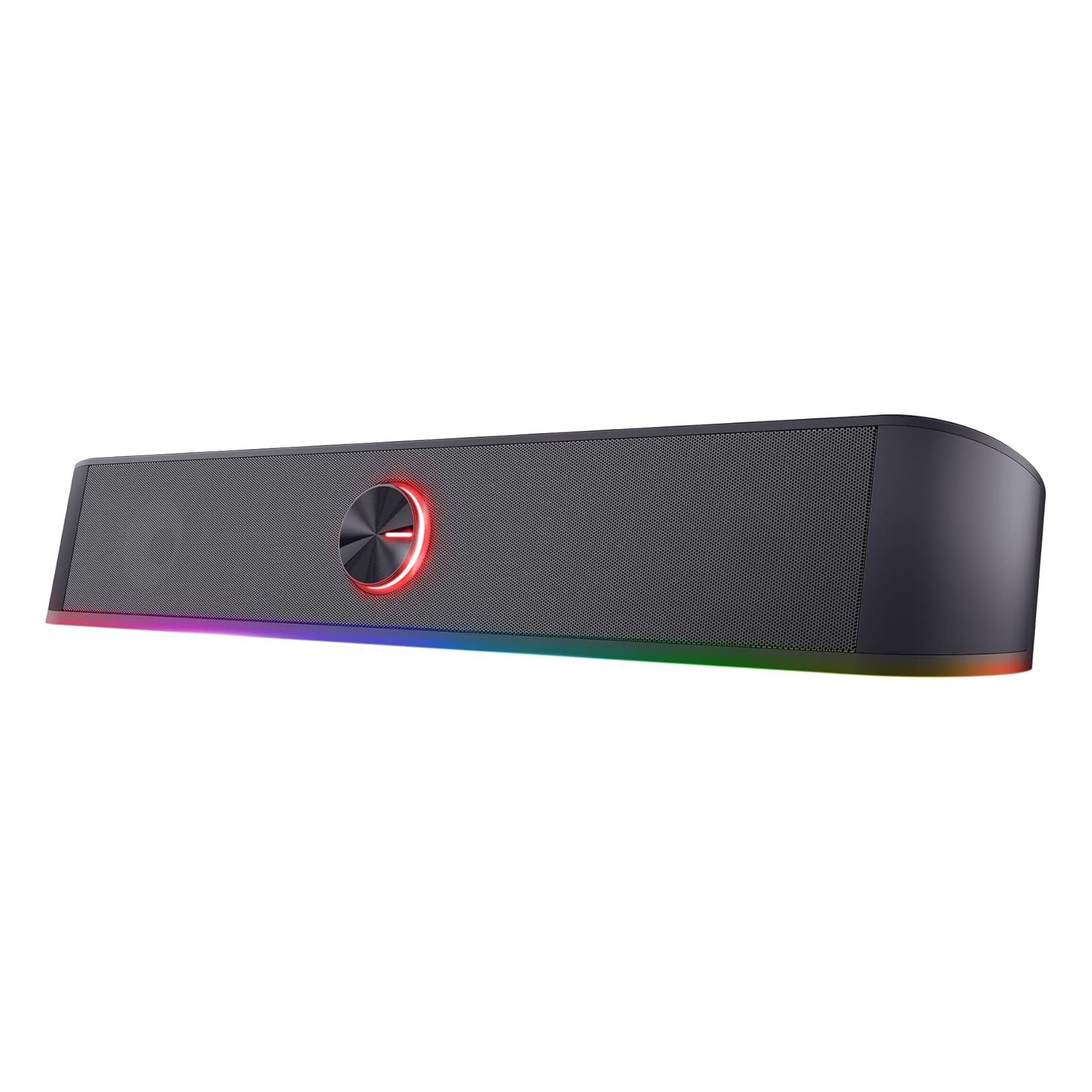GXTrust Gaming Thorne Soundbar with RGB Lighting 12W, Stereo Computer Boxes, Jack 3.5 mm AUX, Compact 2.0 PC Speaker USB for Desktop, Laptop