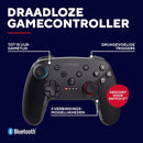 GXTrust Muta Nintendo Switch Controller Wireless met Bluetooth, Dual Shock Trilling, Motion Control-Sensor, Turbo-Knop, 15h Speeltijd, voor Nintendo Switch, Lite, OLED, Zwart
